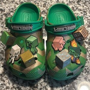 Crocs Kids' Green Minecraft Clogs